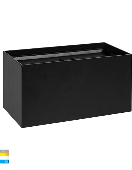 VERSA Up & Down Square Wall Light Black - HV36582T-BLK-SQ