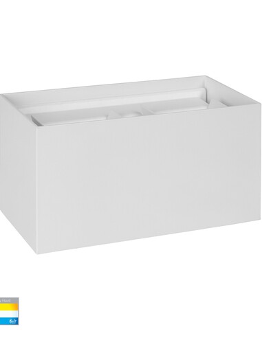 VERSA Up & Down Square Wall Light White - HV36582T-WHT-SQ