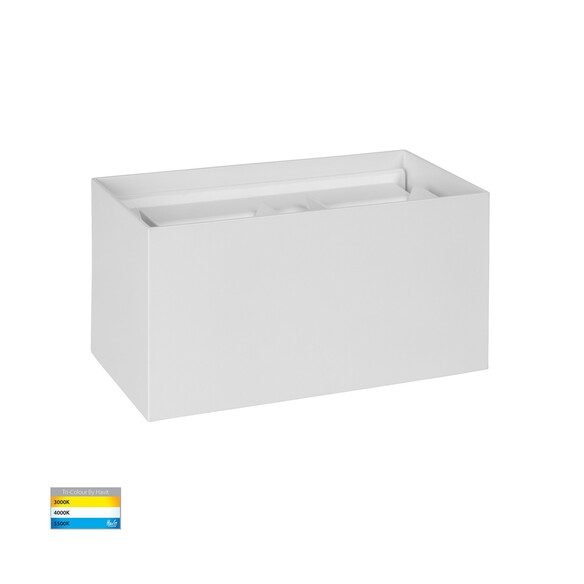 HV36582T-WHT-SQ - HV36582T-White-Square - Versa White Square Up & Down Wall Light