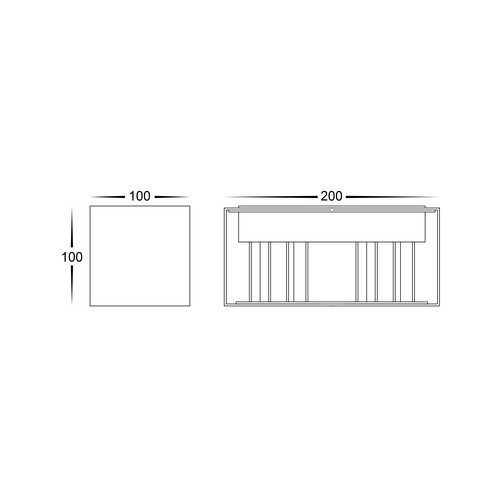 HV36582T-WHT-SQ - HV36582T-White-Square - Versa HV36582T-WHT-SQ