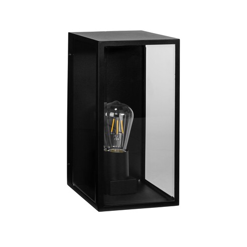 HV3659W-L-BLK - HV3659W-L-Black - Bayside Large 316 Stainless Steel Black Wall Light