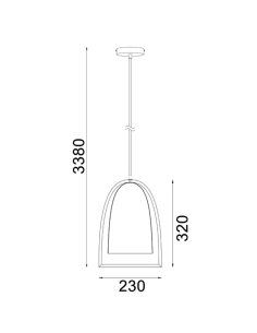 SWING6 - SWING Ellipse with Wood Frame Pendant LightsSWING6 2