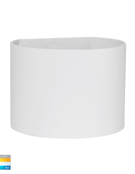 VERSA Up & Down Round Wall Light White - HV3658T-WHT-RND-12V