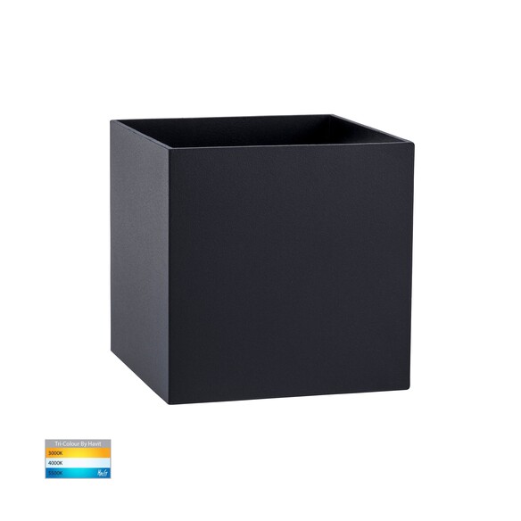 HV3658T-BLK-SQ-12V - HV3658T-Black-Square | HV3658T-Black-Square-12V - Versa Black Square Up & Down Wall Light