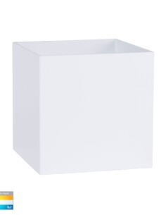 VERSA Up & Down Square Wall Light White - HV3658T-WHT-SQ-12VHV3658T-WHT-SQ-12V