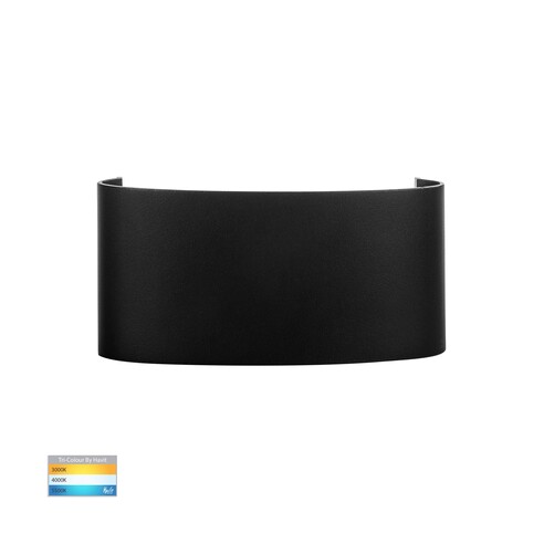 HV3696T-BLK-240V - HV3696T-Black-240V - Maro Black Up & Down TRI Colour LED Wall Light