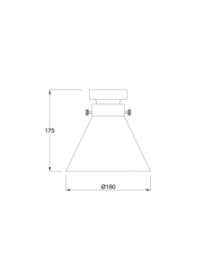 DIYBAT05 - D.I.Y. Batten Fix Ceiling Lights - Small Cone DIYBAT05 2