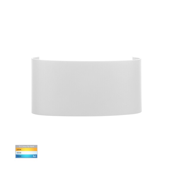 HV3696T-WHT-240V - HV3696T-White-240V | HV3696T-White-12V - Maro White Up & Down TRI Colour LED Wall Light
