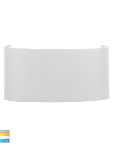 MARO Up & Down Round Wall Light White - HV3696T-WHT-12V