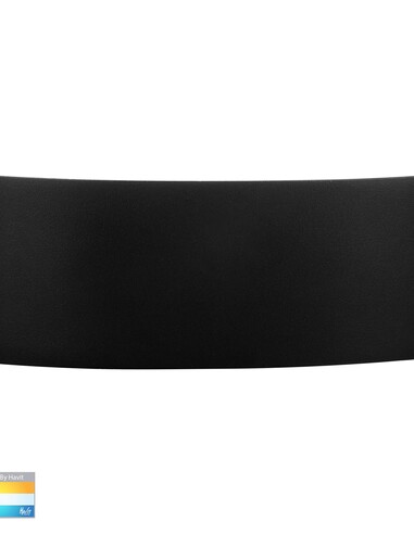 MARO Up & Down Round Wall Light Black - HV3697T-BLK-240V