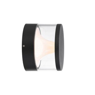 NORAL EX-BKCL - NORAL EXTERIOR WALL LIGHT - BLACKNORAL EX-BKCL