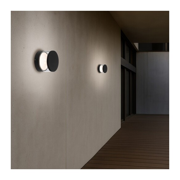 NORAL EX-BKCL - NORAL EXTERIOR WALL LIGHT - BLACKNORAL EX-BKCL