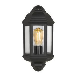 ODIN EX-BK - ODIN EXTERIOR WALL LIGHT - BLACKODIN EX-BK