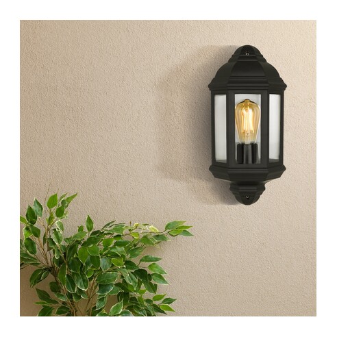 ODIN EX-BK - ODIN EXTERIOR WALL LIGHT - BLACKODIN EX-BK