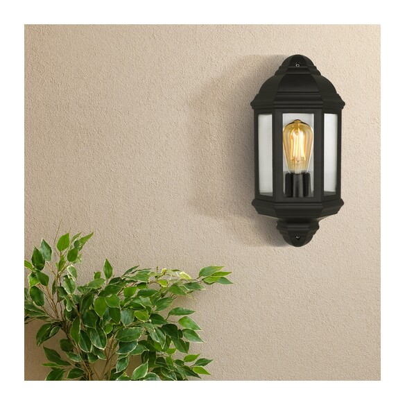 ODIN EX-BK - ODIN EXTERIOR WALL LIGHT - BLACKODIN EX-BK
