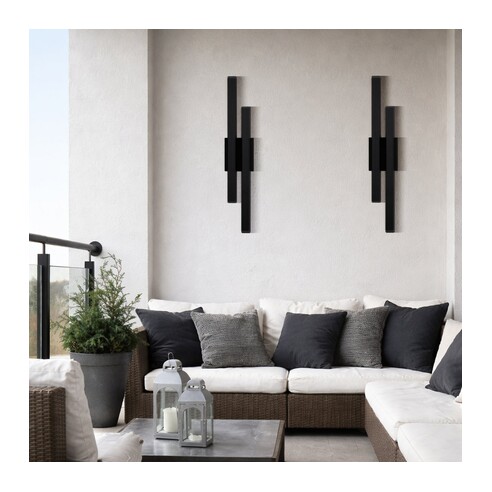 OSTEL EX2-BK - OSTEL 2 LIGHT EXTERIOR WALL LIGHT OSTEL EX2-BK