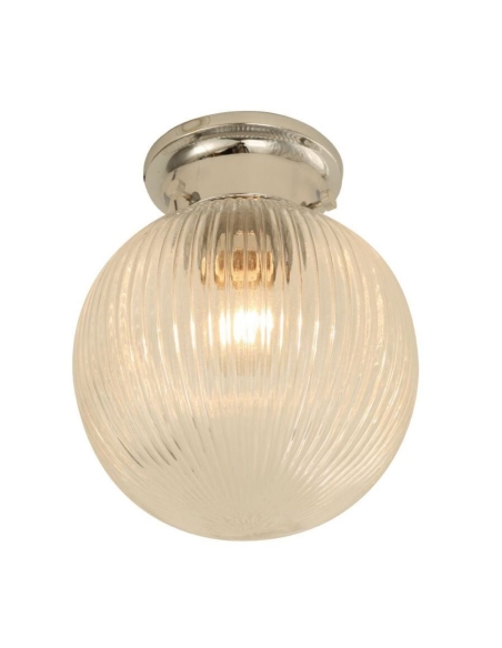 DIYBAT10 - D.I.Y. Batten Fix Ceiling Lights - Large Spherical Ribbed Shape Fixtures