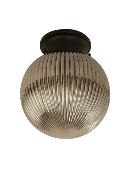 DIYBAT11 - D.I.Y. Batten Fix Ceiling Lights - Large Spherical Ribbed Shape Fixtures
