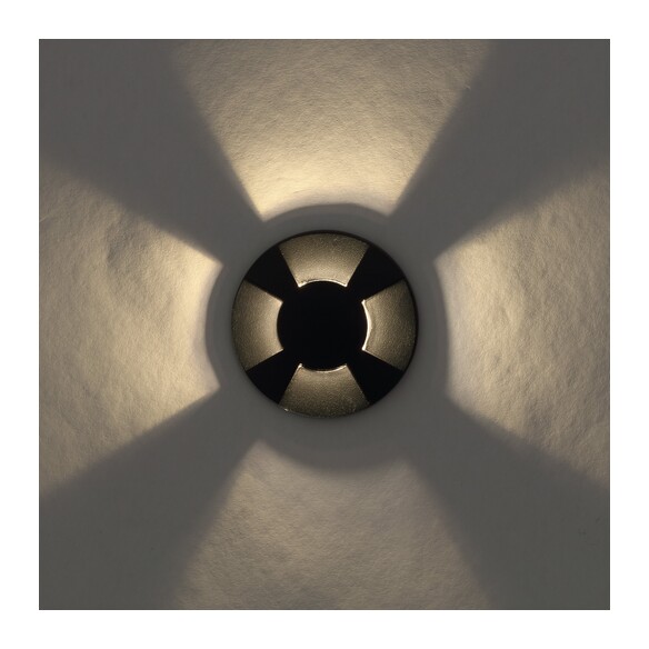 RAKER G43-BK324 - RAKER 24V INGROUND LIGHT 4WAY - BLACK