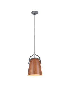 LEGNA3 - LEGNA Retro Replica Wood Ellipse Shape Pendant LEGNA3