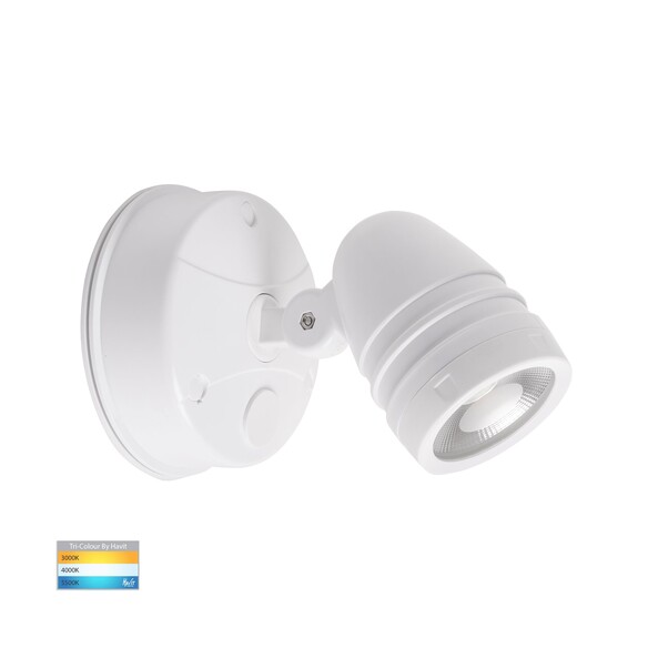 HV3791T-WHT - Focus Polycarbonate White Single Adjustable Spot Light