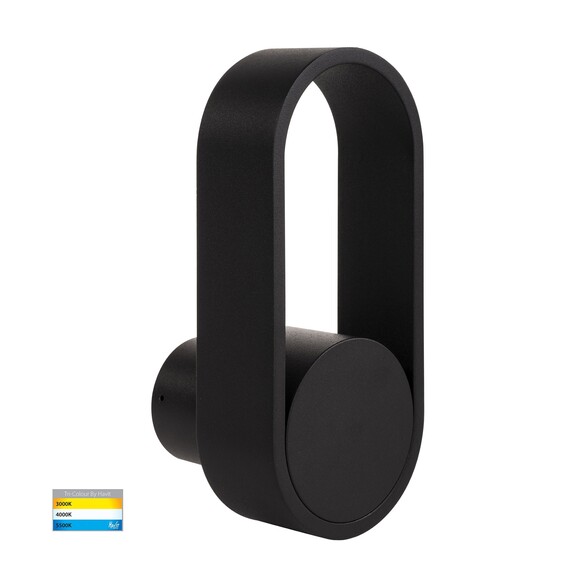 HV8080T-BLK - HV8080T-Black - Ovale Black Wall Light