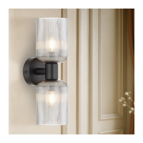RIVEN WB2-BKSM - RIVEN 2 LIGHT WALL BRACKET - RIVEN WB2-BKSM