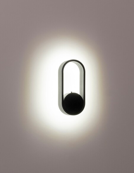 OVALE Black Indoor Wall Light - HV8080T-BLKHV8080T-BLK