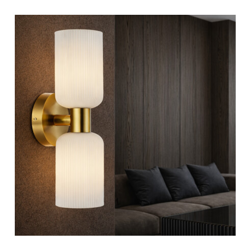 RIVEN WB2-CHOM - RIVEN 2 LIGHT WALL BRACKET - RIVEN WB2-CHOM