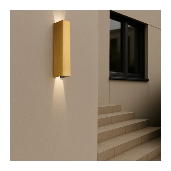 RYLAND EX2-BK - RYLAND EXTERIOR WALL LIGHT - BLACKRYLAND EX2-BK