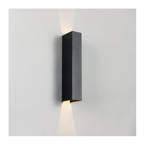 RYLAND EX2-BK - RYLAND EXTERIOR WALL LIGHT - BLACKRYLAND EX2-BK
