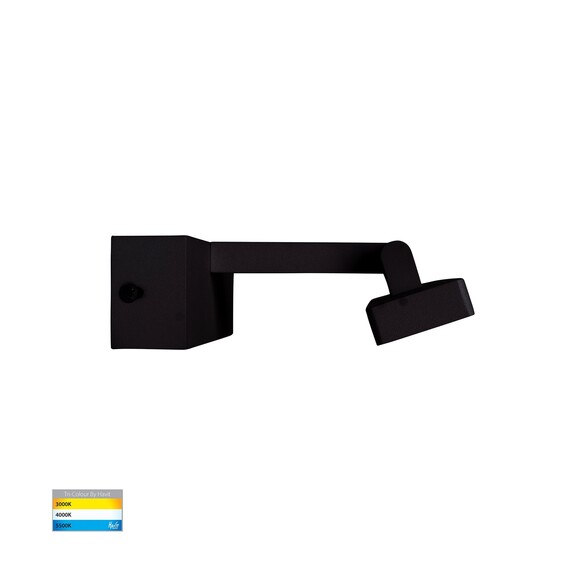 HV8103T-BLK - Vanita Black 800mm Adjustable Wall HV8103T-BLK