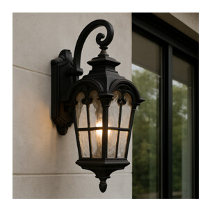 SHELTON EX-BK - SHELTON EXTERIOR WALL LIGHT - BLACKSHELTON EX-BK 2