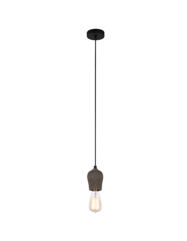 PENDANT ES 72W CEMENT  OD80mm x H120mm 3m cable WTY 1YR