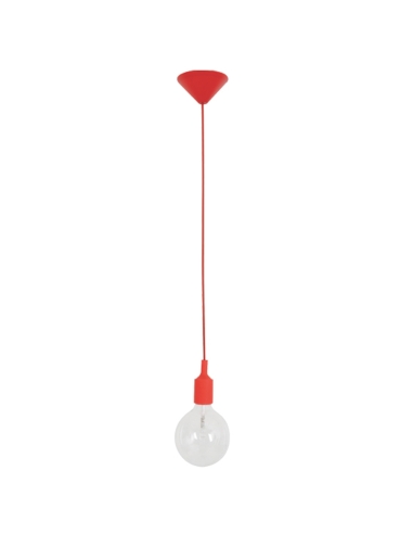 PENDANT ES 60W RED SUSPENSION (no lamp) OD45mm x H95mm 2m cable WTY 1YR