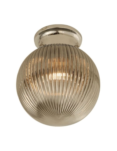 DIYBAT12 - D.I.Y. Batten Fix Ceiling Lights - Large Spherical Ribbed Shape Fixtures