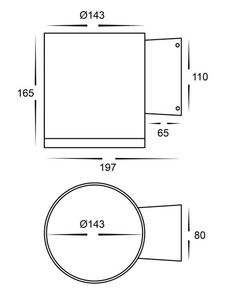15w White Fixed Down Wall Light 3000k, 4000k, HCP-213150