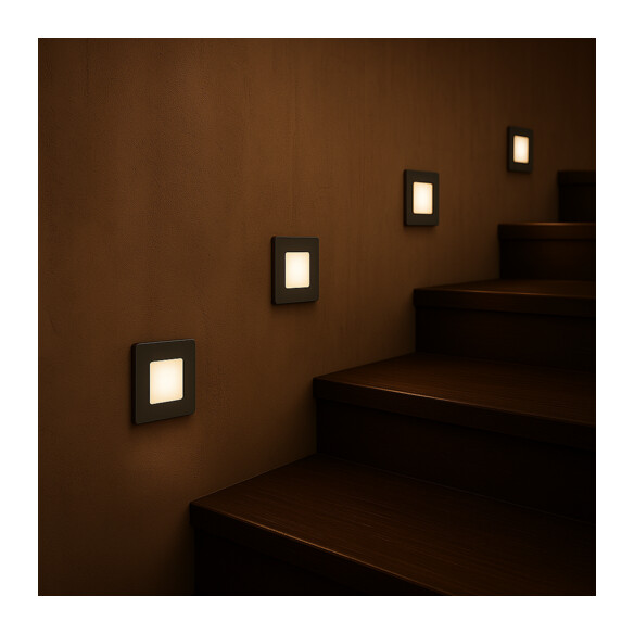 STOW SQ-WH.3C - STOW SQUARE STAIR LIGHT 3CCT - STOW SQ-WH.3C