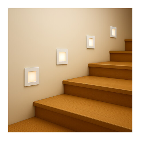 STOW SQ-WH.3C - STOW SQUARE STAIR LIGHT 3CCT - STOW SQ-WH.3C