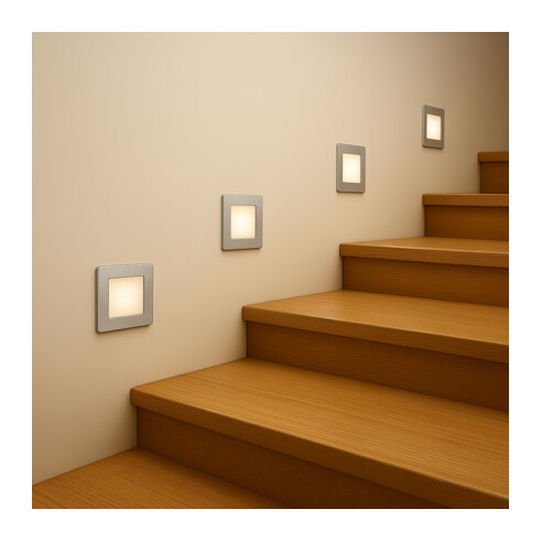 STOW SQ-WH.3C - STOW SQUARE STAIR LIGHT 3CCT - STOW SQ-WH.3C