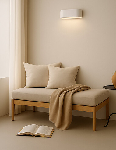 Straton Wall Light White 9W - STRATON WB-WHSTRATON WB-WH