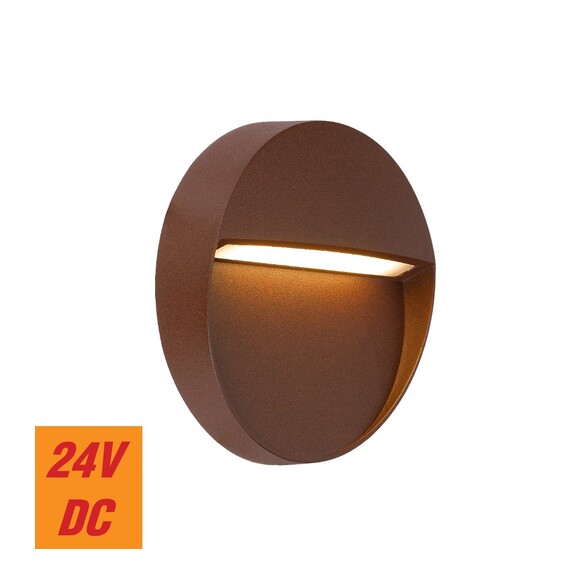 TERIN RD-BK324 - TERIN EXTERIOR ROUND WALL LIGHT - BLACK