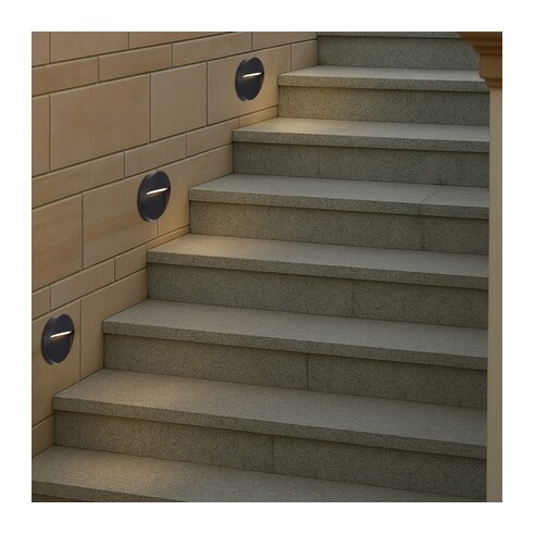 TERIN RD-BK324 - TERIN EXTERIOR ROUND WALL LIGHT TERIN RD-BK324