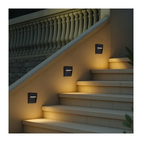 TERIN SQ-RST324 - TERIN EXTERIOR SQUARE WALL LIGHTTERIN SQ-RST324