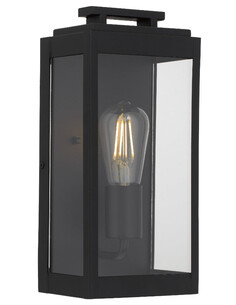Truman Exterior Wall Light 1 Black - TRUMAN EX1-BKTRUMAN EX1-BK