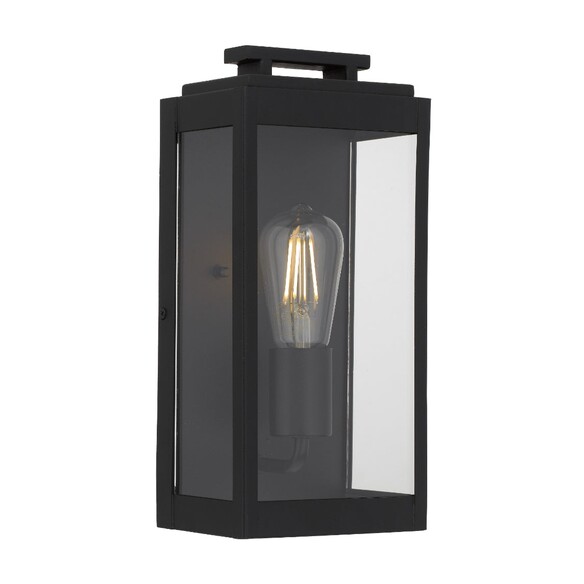 TRUMAN EX1-BK - TRUMAN 1 LIGHT EXTERIOR WALL LIGHT - BLACK