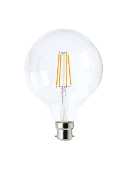 CF22DIM - G125 LED Filament Dimmable Globes Clear Diffuser (8W)
