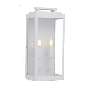 TRUMAN EX2-WH - TRUMAN 2 LIGHT EXTERIOR WALL LIGHT - WHITETRUMAN EX2-WH