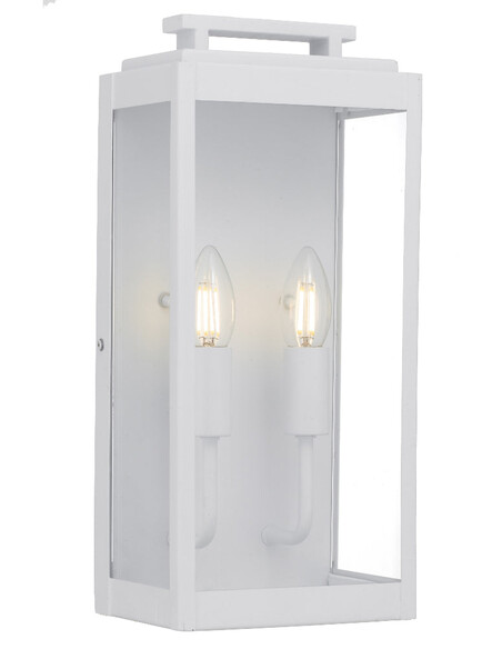 Truman Exterior Wall Light 2 White - TRUMAN EX2-WH