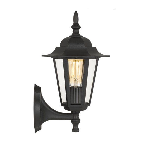 UPTON EX-BK - UPTON EXTERIOR WALL LIGHT - BLACK